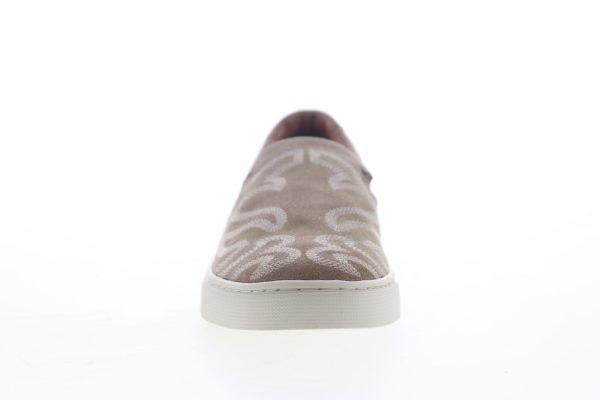 Frye Ivy Primrose Slip On 70371 Womens Beige Tan Suede Lifestyle Sneakers Shoes For Discount - Image 3