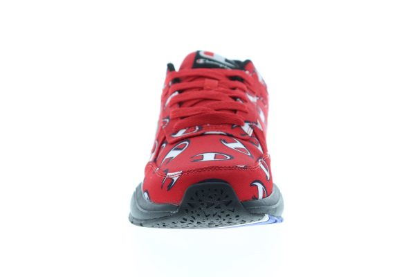 Champion 93 Eighteen Repeat C CM100241M Mens Red Canvas Lifestyle Sneakers Shoes Hot on Sale - Image 3