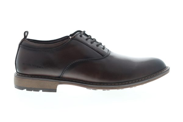 Mark Nason Ottomatic G&T 68319 Mens Brown Leather Plain Toe Oxfords Shoes Online now