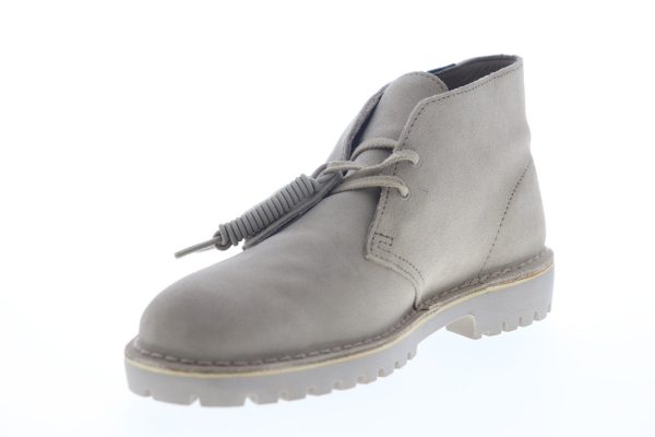 Clarks Desert Rock Gore-Tex GTX Beams 26147141 Mens Gray Suede Desert Boots For Cheap - Image 4