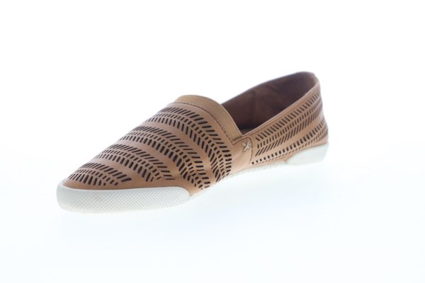 Frye Melanie Chevron Slip On 70093 Womens Brown Leather Loafer Flats Shoes Fashion - Image 4