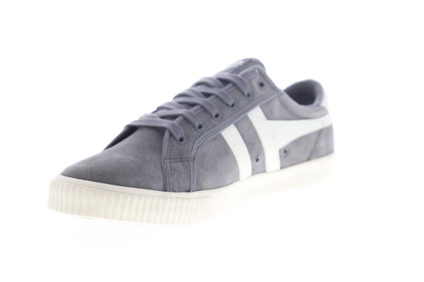 Gola Tennis Mark Cox CMA541 Mens Gray Suede Lace Up Lifestyle Sneakers Shoes For Cheap - Image 4