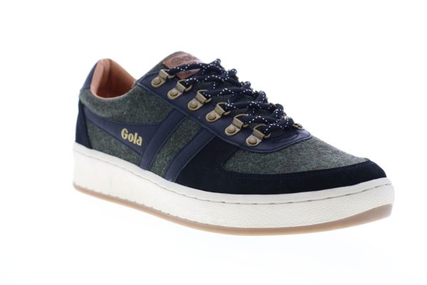 Gola Ascent Low CMA358 Mens Black Canvas Lace Up Lifestyle Sneakers Shoes Hot on Sale - Image 2