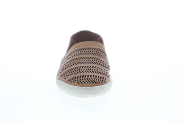 Frye Melanie Chevron Slip On 70093 Womens Brown Leather Loafer Flats Shoes Fashion - Image 3