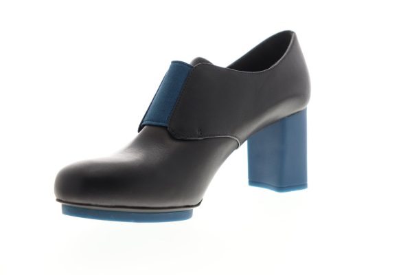 Camper Myriam 22531-002 Womens Black Leather Slip On Wedges Heels Shoes Sale - Image 4