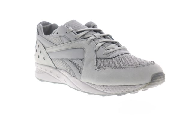 Reebok Pyro DV6828 Mens Gray Mesh Low Top Lace Up Lifestyle Sneakers Shoes Fashion - Image 2