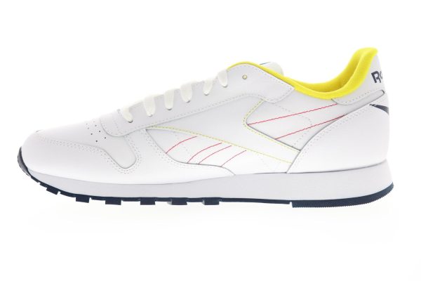 Reebok Classic Leather EG5275 Mens White Low Top Lifestyle Sneakers Shoes Fashion - Image 5