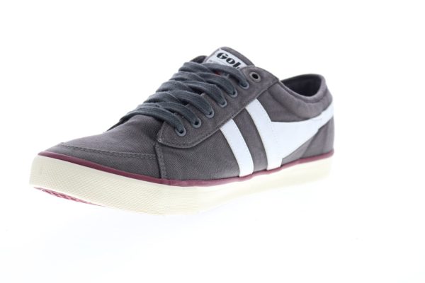 Gola Comet CMA516 Mens Gray Canvas Lace Up Lifestyle Sneakers Shoes Fashion - Image 4