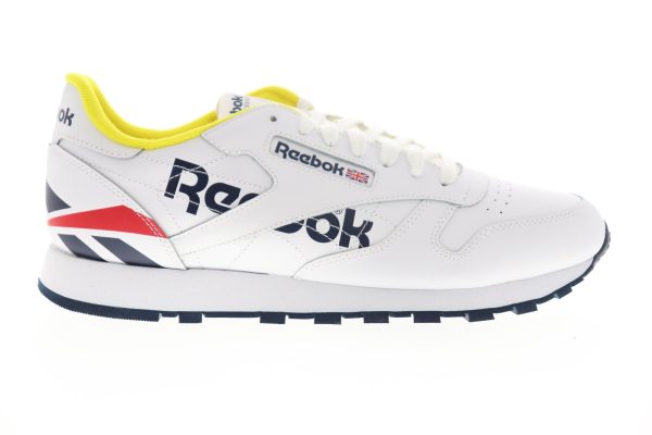 Reebok Classic Leather EG5275 Mens White Low Top Lifestyle Sneakers Shoes Fashion
