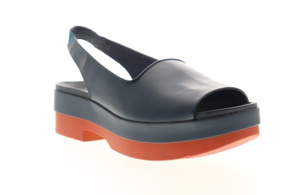 Camper Memphis 22596-001 Womens Blue Leather Slingback Sandals Shoes Discount - Image 2