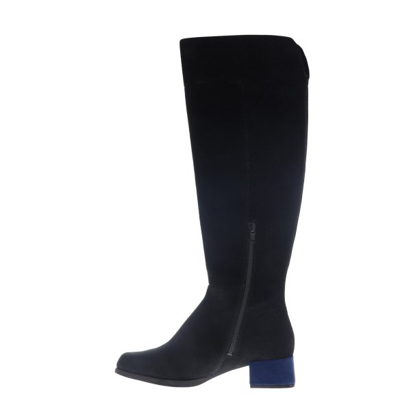 Camper Kobo K400213-003 Womens Black Suede Zipper Casual Dress Boots Online Sale - Image 5