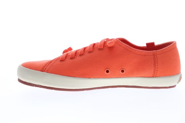 Camper Peu Rambla Vulcanizado 18869-064 Mens Orange Canvas Euro Sneakers Shoes Sale - Image 5