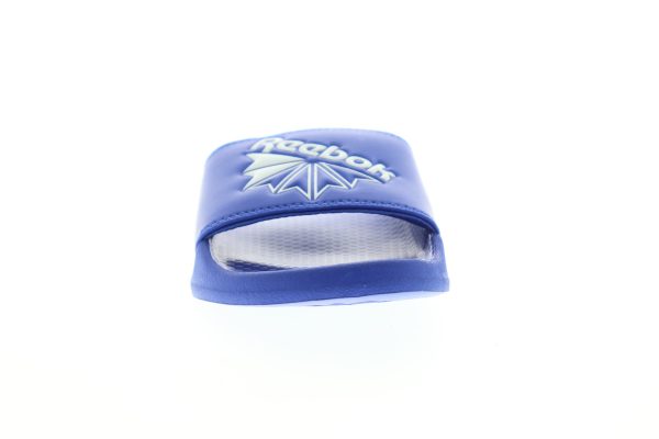 Reebok Classic Slide DV4101 Mens Blue Slip On Slides Sandals Shoes Discount - Image 3