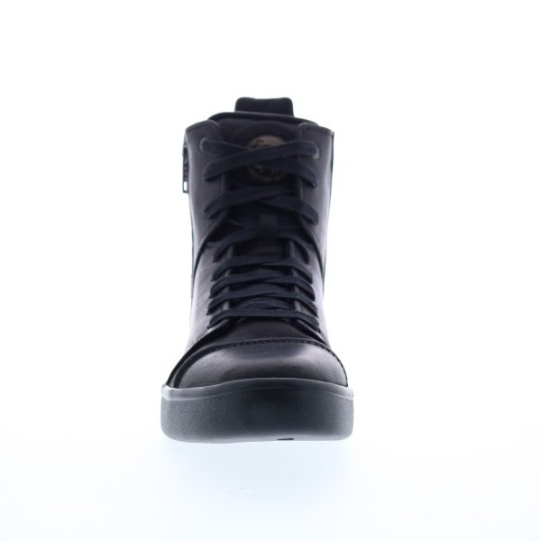 Diesel Zip-Round S-Nentish Hbd Mens Black Leather Lifestyle Sneakers Shoes Cheap - Image 3