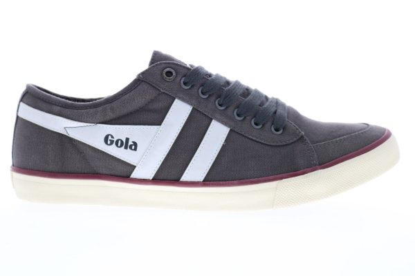 Gola Comet CMA516 Mens Gray Canvas Lace Up Lifestyle Sneakers Shoes Fashion