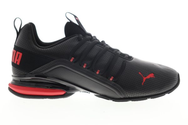 Puma Axelion Perf 19355504 Mens Black Athletic Running Shoes For Discount