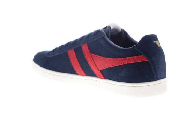 Gola Equipe Suede CMA495 Mens Blue Suede Lace Up Lifestyle Sneakers Shoes Sale - Image 5