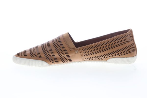 Frye Melanie Chevron Slip On 70093 Womens Brown Leather Loafer Flats Shoes Fashion - Image 5