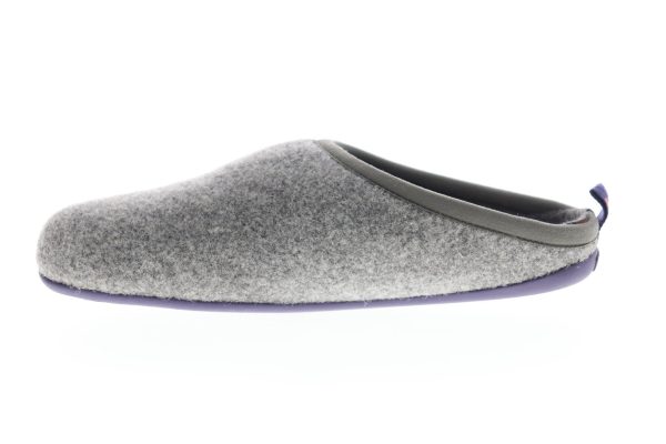 Camper Wabi 18811-038 Mens Gray Suede Slippers Low Top Slip On Clogs Shoes Online - Image 5