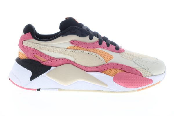 Puma RS-X3 Mesh Pop 37211701 Womens Beige Tan Lace Up Lifestyle Sneakers Shoes Supply
