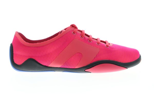 Camper Noshu K200352-004 Womens Pink Mesh Low Top Lace Up Euro Sneakers Shoes Hot on Sale