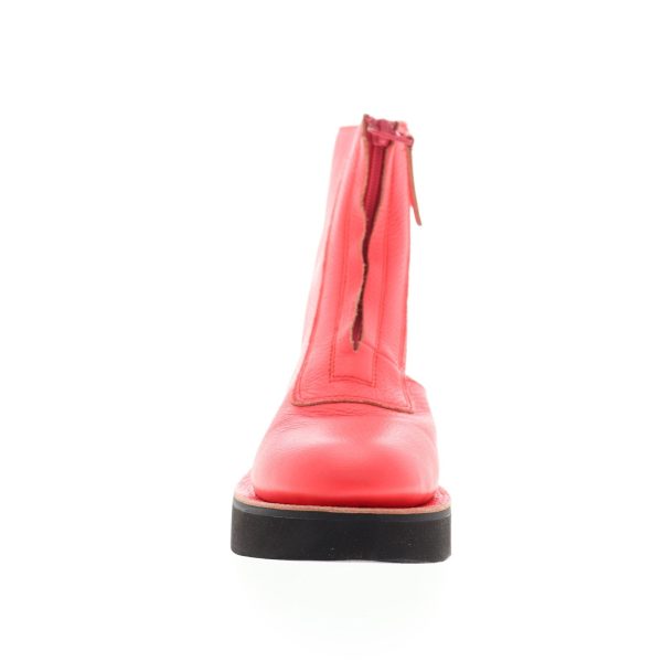 Camper Tyra K400305-003 Womens Pink Leather Zipper Casual Dress Boots Online Hot Sale - Image 3