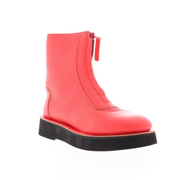 Camper Tyra K400305-003 Womens Pink Leather Zipper Casual Dress Boots Online Hot Sale - Image 2