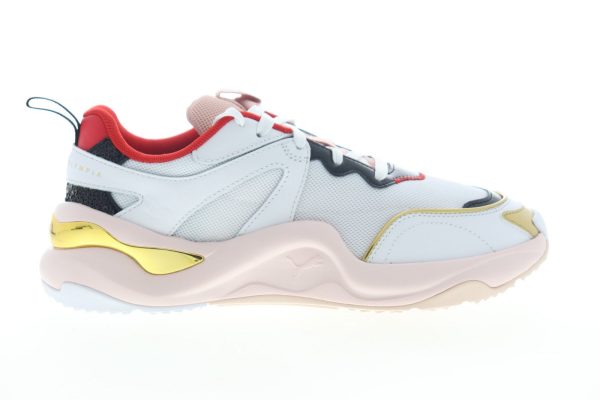 Puma Rise Charlotte 37286001 Womens White Mesh Low Top Lifestyle Sneakers Shoes Online now