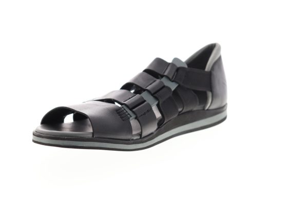 Camper Spray K100083-009 Mens Black Leather Slip On Sport Sandals Shoes on Sale - Image 4