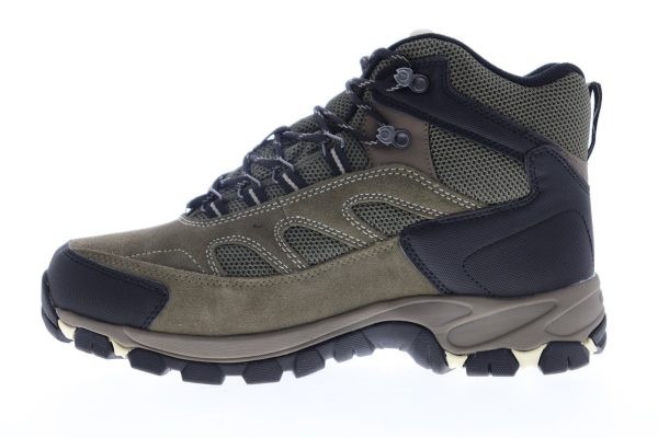 Hi-Tec Ramsey Waterproof 54245W Mens Green Wide 2E Suede Hiking Boots Sale - Image 5