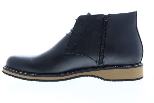English Laundry Haddock EK503S72 Mens Black Leather Lace Up Chukkas Boots on Sale - Image 5