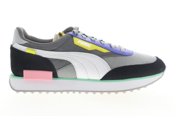 Puma Future Rider Royale 37289302 Womens Gray Suede Lifestyle Sneakers Shoes Fashion