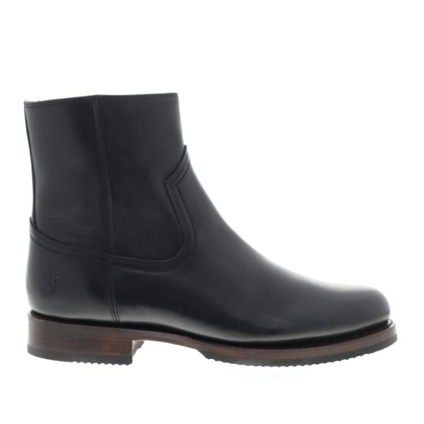 Frye Sawyer Inside Zip 80304 Mens Black Leather High Top Casual Dress Boots Discount