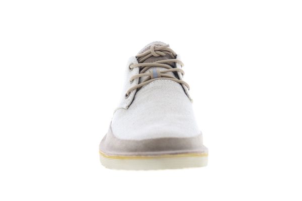 Camper Morrys K100088-009 Mens Beige Tan Canvas Low Top Plain Toe Oxfords Shoes For Sale - Image 3