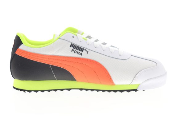 Puma Roma Basic Hook 37184501 Mens White Canvas Lace Up Lifestyle Sneakers Shoes on Sale