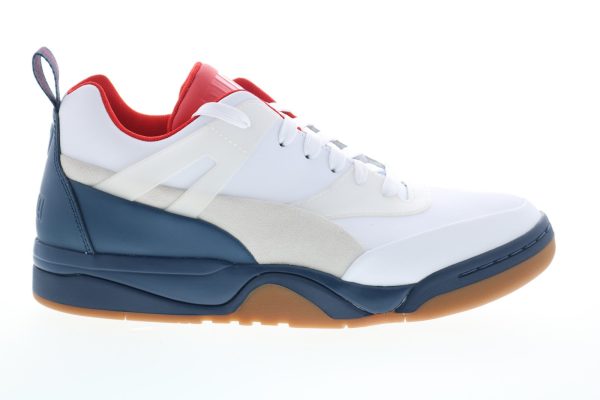 Puma Palace Guard Leather 37289001 Mens White Low Top Lifestyle Sneakers Shoes Sale