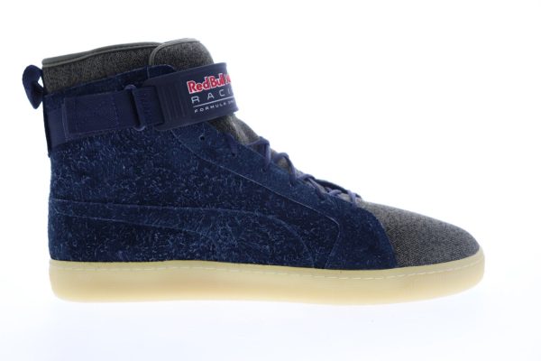 Puma Red Bull Racing Cups Mid Mens Green Wide 2E Motorsport Sneakers Shoes on Sale