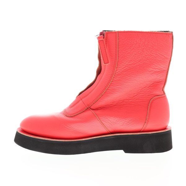 Camper Tyra K400305-003 Womens Pink Leather Zipper Casual Dress Boots Online Hot Sale - Image 5