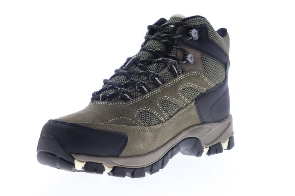 Hi-Tec Ramsey Waterproof 54245W Mens Green Wide 2E Suede Hiking Boots Sale - Image 4