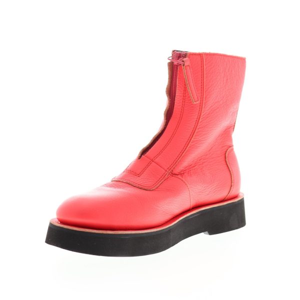 Camper Tyra K400305-003 Womens Pink Leather Zipper Casual Dress Boots Online Hot Sale - Image 4