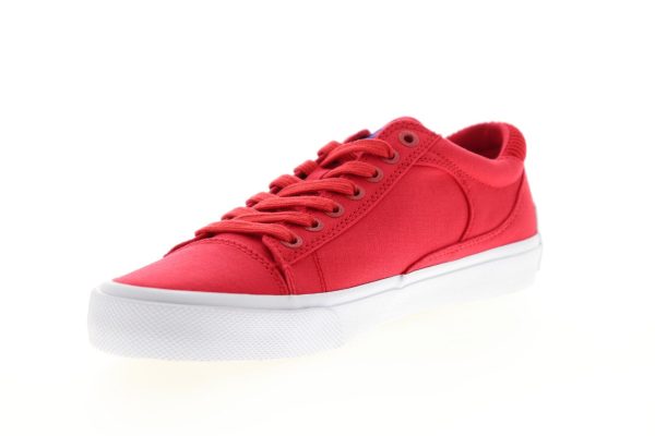 Champion Fringe LO CP100553M Mens Red Canvas Low Top Lifestyle Sneakers Shoes Online - Image 4