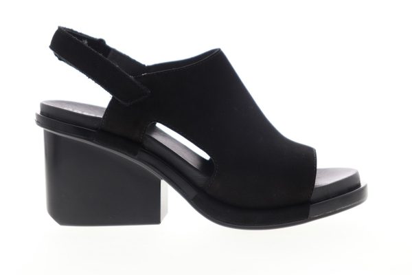 Camper Ivy K200399-001 Womens Black Leather Adjustable Strap Pumps Heels Shoes Sale