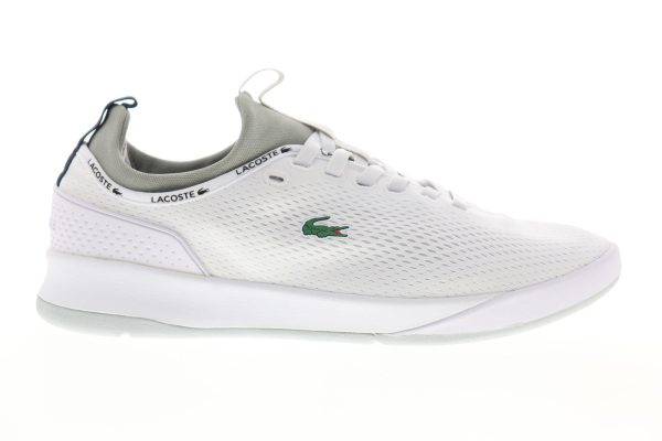 Lacoste LT Spirit 2.0 119 1 SMA Mens White Mesh Lace Up Lifestyle Sneakers Shoes Online