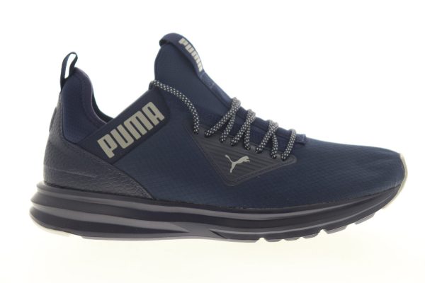 Puma Enzo Beta Rip 19259503 Mens Blue Canvas Lace Up Lifestyle Sneakers Shoes For Sale