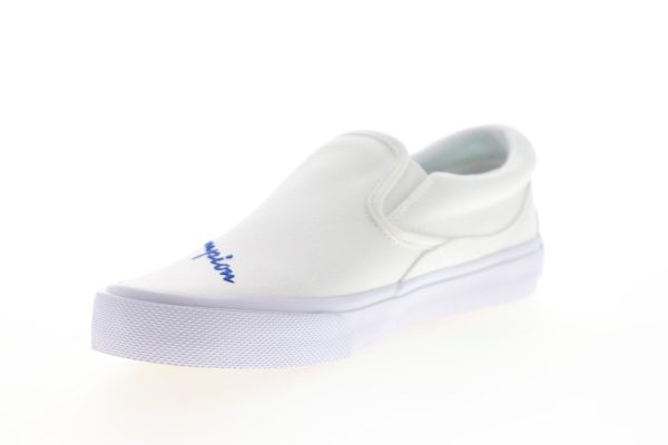 Champion Fringe Slip On CP100556M Mens White Canvas Lifestyle Sneakers Shoes Hot on Sale - Image 4