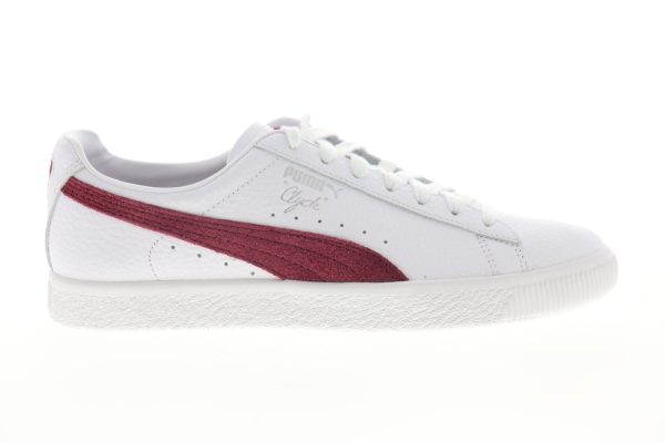 Puma Clyde X Def Jam 37453701 Mens White Leather Lace Up Sneakers Shoes Online Sale