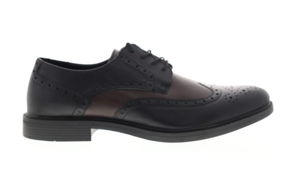 Unlisted by Kenneth Cole Open Wide Mens Black Wide 2E Wingtip Oxfords Shoes Supply