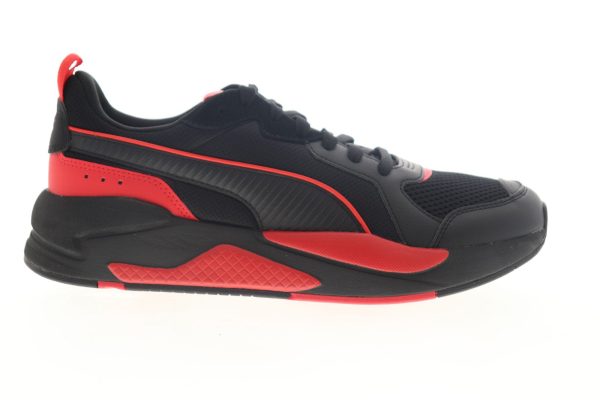 Puma X-Ray 37260209 Mens Black Mesh Low Top Lace Up Lifestyle Sneakers Shoes For Discount