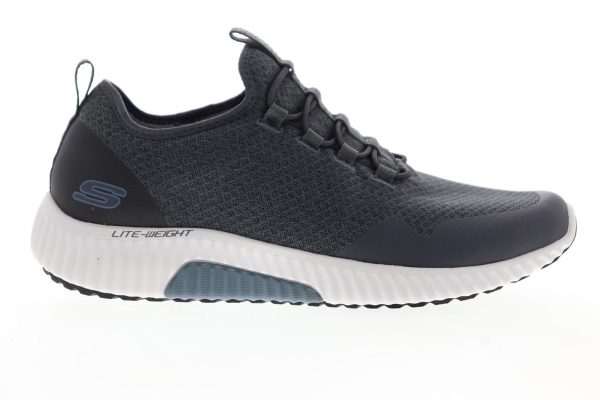 Skechers Paxmen Trivr 52591 Mens Gray Mesh Slip On Athletic Running Shoes Cheap