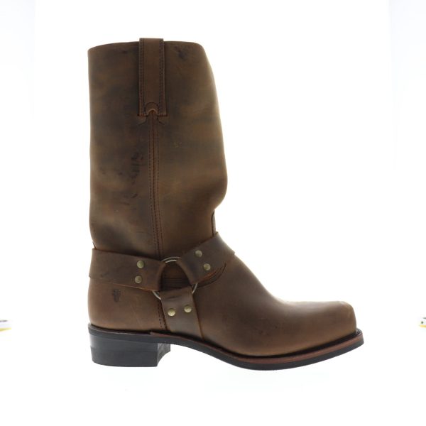 Frye Harness 12R 87350 Mens Brown Wide 2E Leather High Top Casual Dress Boots Discount